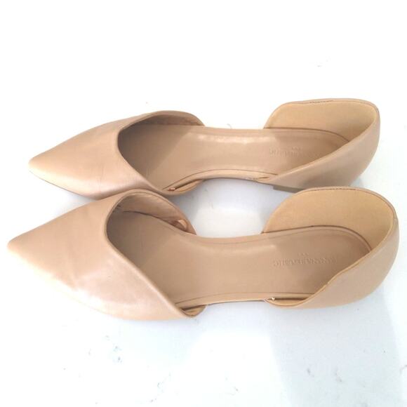 Women's chic Dorsay ballet flats size 9 in the natural tan color minimalist - Picture 1 of 6